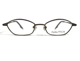 44-15-125 Nautica N9014-097 Eyeglasses Frames N9014 097 Brown Round Full Rim