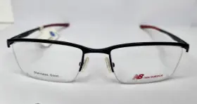 New Balance 506-1 Eyeglasses Frame Nb Mens Black Rectangular Half Rim 56-19-140