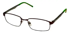 Nb518 New Balance 752499362854 Eyeglass Brown Stainless Steel Rectangle Nb518. 3 Dark 55mm