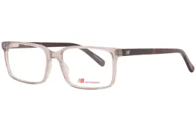 New Balance Nb-523 Nb-523-1 Eyeglasses Mens Light Grey/crystal Optical Frame 55mm