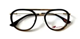 New Balance Nb412625019135 Nb4126-2 Brown Gold Authentic Full Rim Eyeglasse Frame 50-19-135