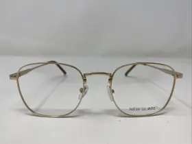 51-20-145 New Globe L5140 Gold Metal Full Rim Eyeglasses Frame Bl46