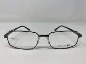 54-17-145 New Globe M5008 Matte Gunmetal Metal Full Rim Eyeglasses Frame By84