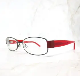 51-16-135 Next Issue An126 Col 20 Eyeglasses Frame Red Gray Full Rim Rectangular