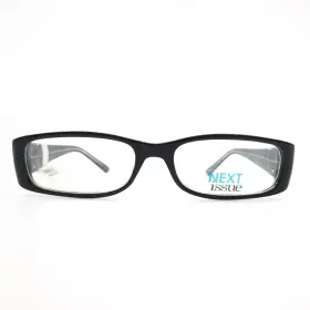 An173-col90 Next Issue An173 Col. 90 Blkcry Black Rectangular Glasses Frames 52-16 135 Mm