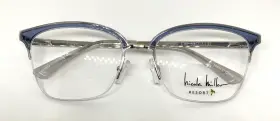 Nicole Miller 53-17-132 Eyeglasses Frames Cannes C03 Blue Chrome