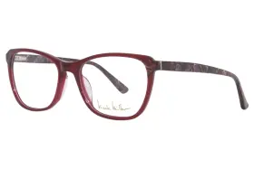 Nicole Miller 730638389665 Ditmars C02 Eyeglasses Frame Womens Mulberry/plum Full Rim 54mm