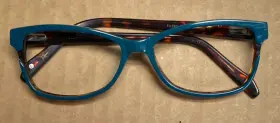 Nmellery02 Nicole Miller Ellery02 Eyeglasses Frames Only C02 Tortoise And Teal 53-15-135