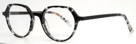 46-18-140 Nifties Ni9502 6025 Black Tortoise Womens Round Eyeglasses B 41