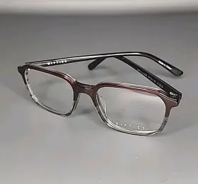 Ni9516 Nifties 4045 Red / Smoke Black Temples Full Rim Eyeglass Frame 49/16/140