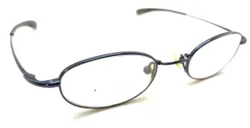 4008-404 Nike Flexon 4008 404 Blue Metal Oval Eyeglasses Frames 49-19 150 Japan Designer