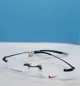 49-19-140 Nike 4072af 4047af 404 Frameless Flexon Eyeglasses Frames Denim Blue New
