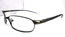 54-18-135 Nike 4102-001 With Flexon Temples 4102 001 Black Chrome Eyeglasses Frames