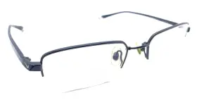 4172-007 Nike Flexon 4172 007 Black Metal Half Rim Eyeglasses Frames 51-19 140 Men Women