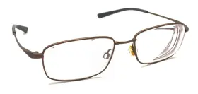4235-240 Nike Flexon 4235 240 Brown Black Rectangle Eyeglasses Frames 52-17 140 Unisex