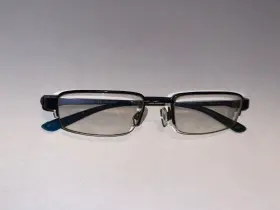 4271 Nike Eyeglasses 426 Flexon Satin Dark Blue Half Rim Metal Frame 51 19 140