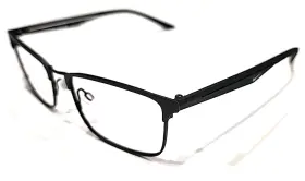 4314-001 Nike 4314 001 Black Metal Rectangle Eyeglasses Frame 54-17 145 Mint