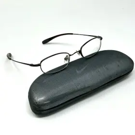 4603-200 Nike Flexon 4603 200 Walnut Metal Oval Eyeglasses Frames 45 20 135 Kids