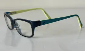 5513-085 Nike 5513 085 Blue Yellow Eyeglasses Frames Only 47-16 130 Kids Youth