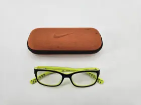 5513 Nike Rectangular Full Rim Eyeglass Frames Black/green