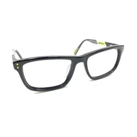 5536-010 Nike 5536 010 Black Yellow Gray Rectangle Eyeglasses Frames 49-15 130 Kids Youth