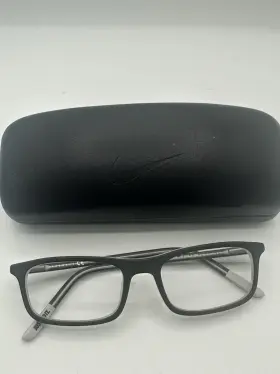 47-16-130 Nike 5540-011 Kids Eyeglasses Frames 5540 011 Black Grey Rectangular Full Rim