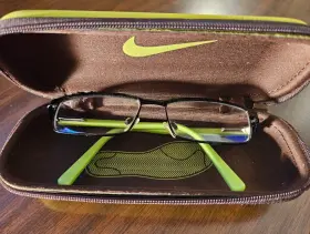 5571-010 Nike 5559 005 Black Neon Green Eyeglasses Frames With Zip Case Designer Kids Youth