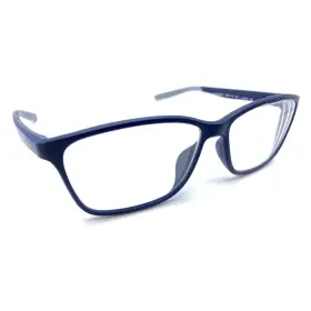 7118-413 Nike 7118 413 Navy Blue Gray Square Eyeglasses Frames 57-14 140 Men Women Sports