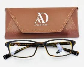 52-17-140 Nike 7223 252 Tortoise Brown Unisex Rectangle Full Rim Eyeglasses B 30
