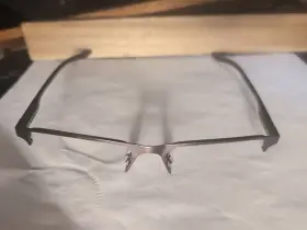8045-076 Nike Eyeglasses Frames 8045 076 Gunmetal Gray Half Rim. No Lenses Frame Only
