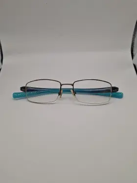Nike 8072-221 8072 221 Brown Orange Blue Half Rim Eyeglasses Frames Men Women Glasses