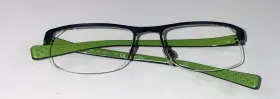 8095 Nike Eyeglasses 001 Matte Black Half Rim Frame 52 17 140 Only Read