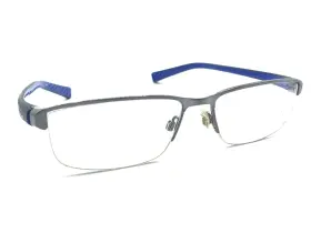8098-078 Nike 8098 078 Black Blue Half Rim Eyeglasses Frames 56-16 140 Men Women Sport