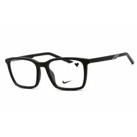 7256 Nike 886895543170 Unisex Eyeglasses Rectangular Shape Matte Black Plastic Frame 001