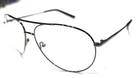 Fb9688 Nike Chance Gunmetal Aviator Eyeglasses 61-14 140 Blue Light Clear Lenses