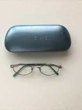 0y54 Nine West New Without Tags Womens Eyeglasses 130 Oval Green Frame