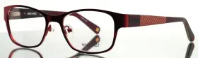 50-17-135 Nine West Nw1050 615 Red Womens Rectangle Full Rim Eyeglasses B 35