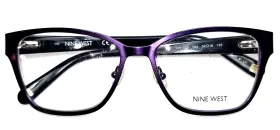 Nw10595055216135 Nine West Nw1059 505 Unisex Purple Modern Full Rim Eyeglasses Frames 52-16-135