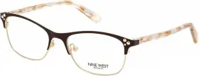 Nw1082 Nine West 210 49-16-130mm Eyeglasses Frames Only Espresso Brwn/gold