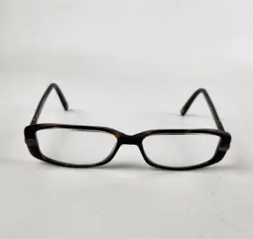 Nw5028 Nine West Eyeglasses Womens Brown Rectangular Gradient Plastic Full Frame
