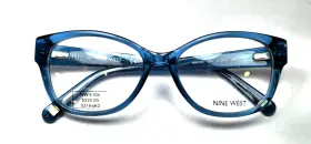 Nine West Nw51044245116135 Nw 5104 424 Transparent Blue Authentic Eyeglasses Frames 51-16-135