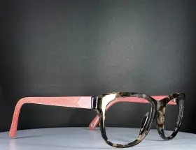 Nw586s Nine West Vtg 291 Womens Tortoise Pink Square Eyeglasses Frames Only