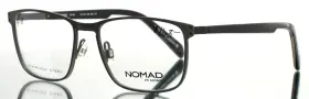 51-16-140 Nomad Morel 3214s Gn011 Grey Mens Rectangle Full Rim Eyeglasses B 36
