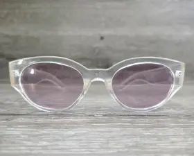 Sa5014 Nys Collection Purtel Street 4853 Clear Sunglasses Purple Lens Cat 1