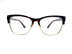 Mod1284 O By Oscar De La Renta New Brown Gold Metal Club Master Glasses 1284 55 17 145