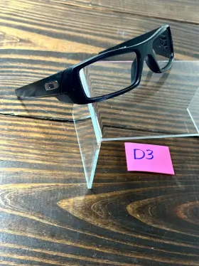 03-473 Oakley Gascan Mens Polished Black Full Rim Rectangular Eyeglasses Frame