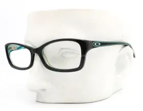 1088-045 Oakley Short Cut Ox Eyeglasses Glasses Black On Mint Green Stripes 53mm