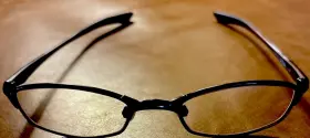 11-722 Oakley Off Line 4.0 Eye Glasses With Black Frames Oval Lens Shape Unisex