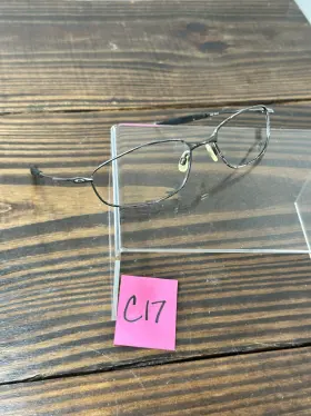 12-849 Oakley Whisker Unisex Pewter Metal Full Rim Wrap Eyeglasses Frame 130