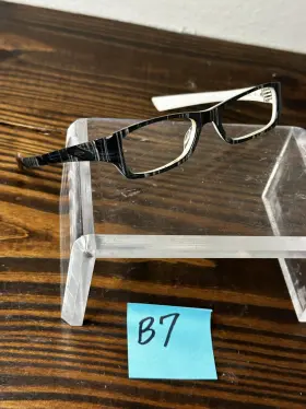 22-1554 Oakley Tumbler Men Black Plaid Full Rim Rectangular Eyeglasses Frame 135